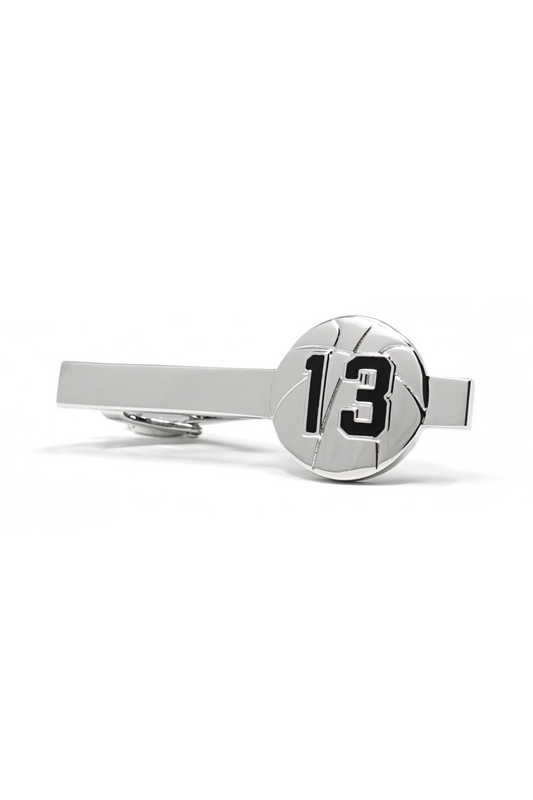 No. 13 Basketball Tie Clip