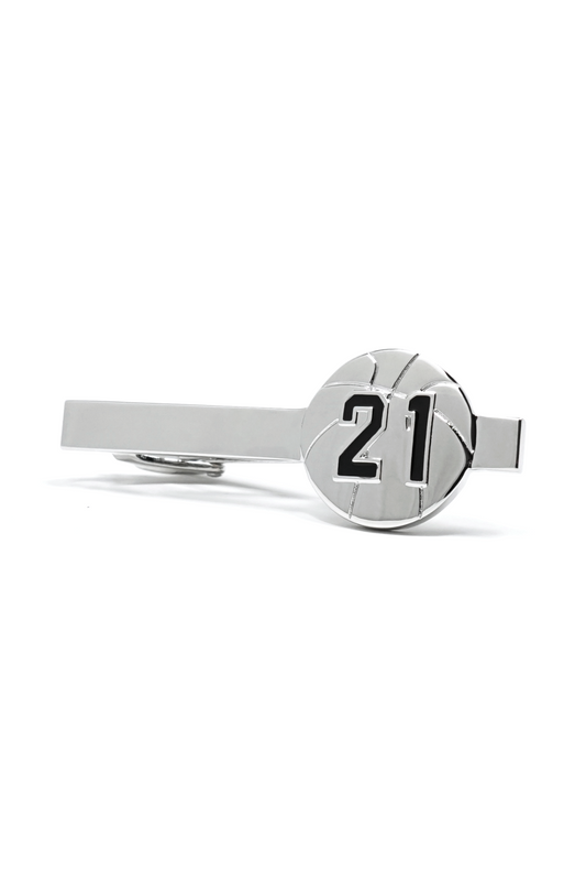 No. 21 Basketball Tie Clip