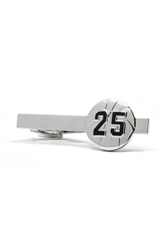 No. 25 Basketball Tie Clip